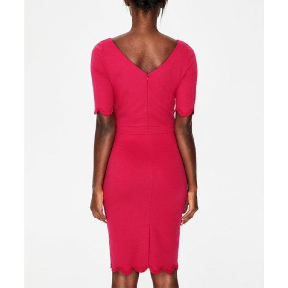 Boden Emma Ponte Dress .Embroidered cuffs and hem give this pencil Dress… - Picture 2 of 16